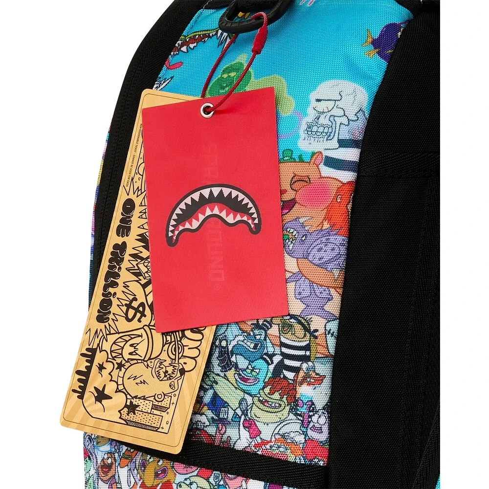 Sprayground Spongebob Big Ocean Party Backpack Unisex Multi Shoulder Bag SPR336
